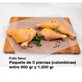 Piernas de Pollo Sano Paquete 5 Unidades La Granja Artesana