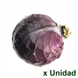 Repollo Morado orgánico x unidad