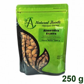 Almendras Enteras 250 gr Natural Foods - sin aditivos, sin sal
