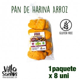 Pan de Harina de Arroz Paq. 8 uni El Panal