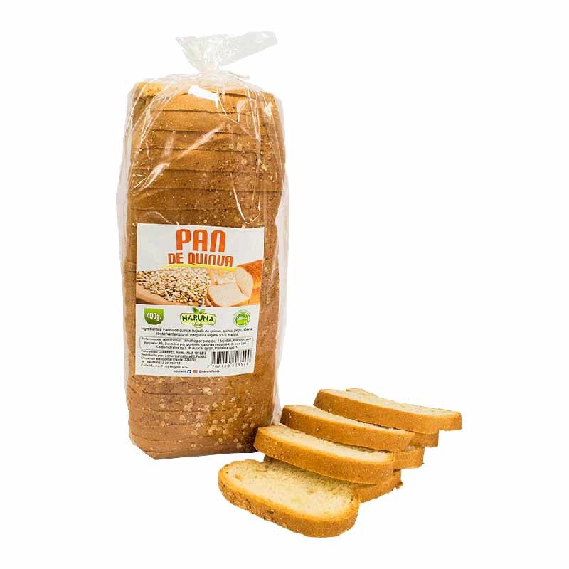 Pan de Quinua sin gluten 400 gr Naruna